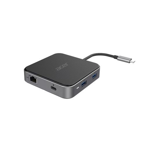 Acer 7-in-1 USB 4 Dongle Bedraad USB4 Zwart, Zilver - Image 3
