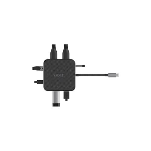Acer 7-in-1 USB 4 Dongle Bedraad USB4 Zwart, Zilver - Image 4