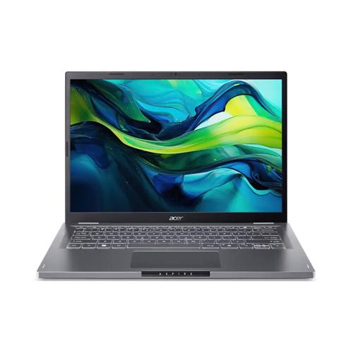 Acer Aspire 14 A14-51M-51F4 Intel Core Ultra 5 120U Laptop 35,6 cm (14") WUXGA 16 GB LPDDR5-SDRAM 512 GB SSD Wi-Fi 6E (802.11ax) Windows 11 Home Grijs - Image 1
