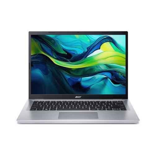 Acer Aspire AG14-32P-39GD Intel Core 3 N355 Laptop 35,6 cm (14") WUXGA 8 GB DDR5-SDRAM 512 GB SSD Wi-Fi 6 (802.11ax) Windows 11 Home Zilver - Image 1