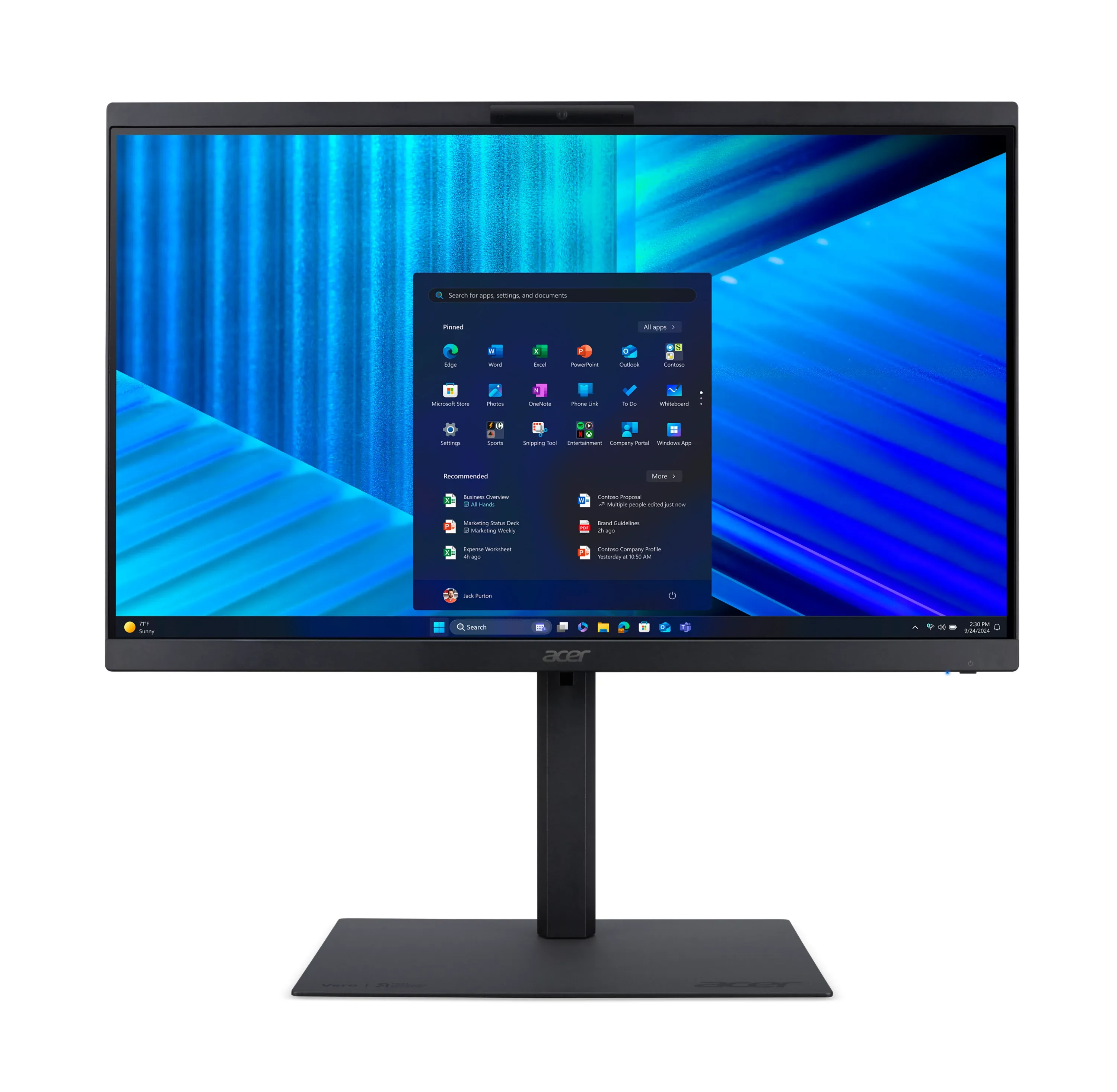 Acer Aspire Veriton Vero Z2734GT U51602 Pro - Intel Core Ultra 5 235 - 16GB DDR5 - 512GB SSD - 23.8" FHD touchscreen