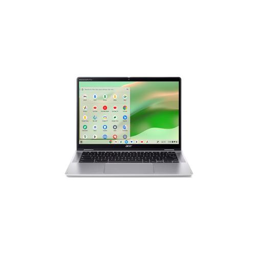 Acer Chromebook Spin 314 CP314-2HN-C224 Intel® N N100 35,6 cm (14") Touchscreen WUXGA 8 GB LPDDR5-SDRAM 128 GB eMMC Wi-Fi 6E (802.11ax) ChromeOS US International Zilver - Image 1
