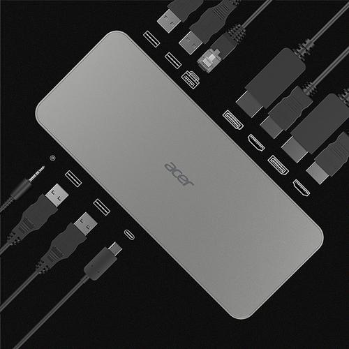 Acer USB Type-C Docking Station D501 USB 3.2 Gen 1 (3.1 Gen 1) Type-C Grijs - Image 6