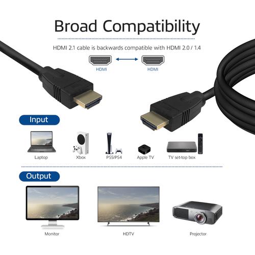 ACT 1 meter HDMI 8K Ultra High Speed kabel v2.1 HDMI-A male - HDMI-A male - Image 3