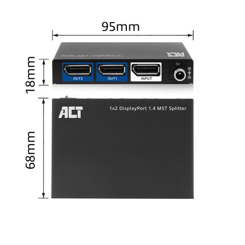ACT 1x2 DisplayPort 1.4 MST Splitter - Image 8