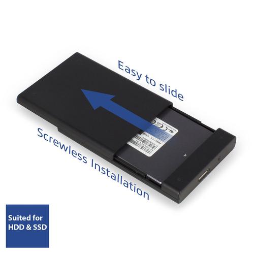 ACT 2,5" SATA harde schijf behuizing, schroefloos, USB 3.2 Gen1 - Image 3