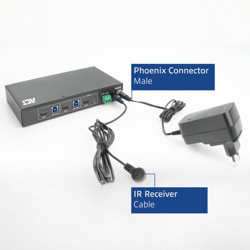 ACT 2-Poorts HDMI 4K@60Hz KVM switch, USB 3.2 Gen1 (USB 3.0) - Image 10