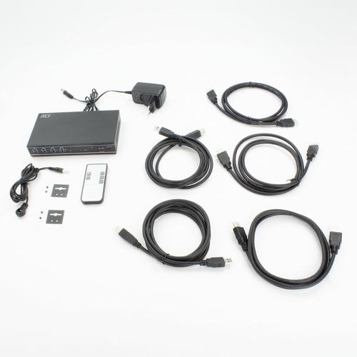 ACT 2-Poorts HDMI 4K@60Hz KVM switch, USB 3.2 Gen1 (USB 3.0) - Image 2