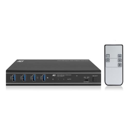 ACT 2-Poorts USB-C/HDMI 4K@60Hz KVM switch