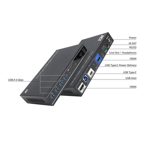 ACT 2-Poorts USB-C/HDMI 4K@60Hz KVM switch - Image 3