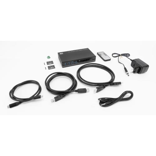 ACT 2-Poorts USB-C/HDMI 4K@60Hz KVM switch - Image 8