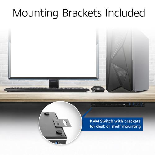 ACT 2-Poorts USB-C/HDMI 4K@60Hz KVM switch - Image 9