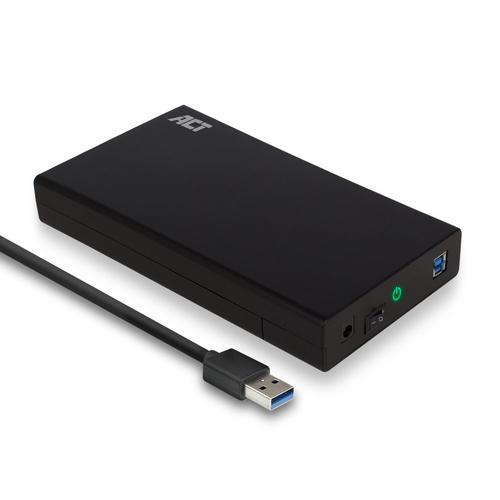 ACT 3,5" SATA harde schijf behuizing, schroefloos, USB 3.2 Gen1 - Image 1