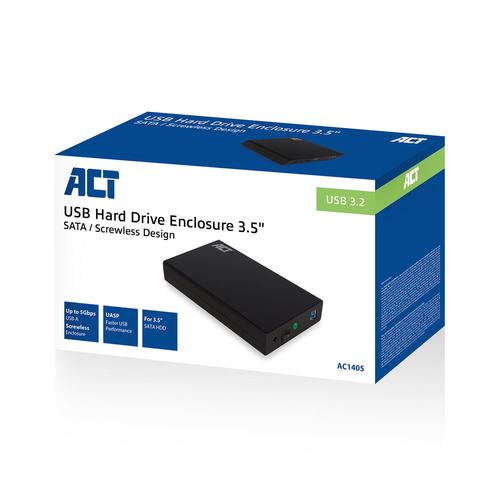 ACT 3,5" SATA harde schijf behuizing, schroefloos, USB 3.2 Gen1 - Image 8
