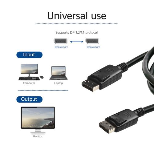ACT 3 meter DisplayPort kabel, male - male, power pin 20 aangesloten. - Image 2