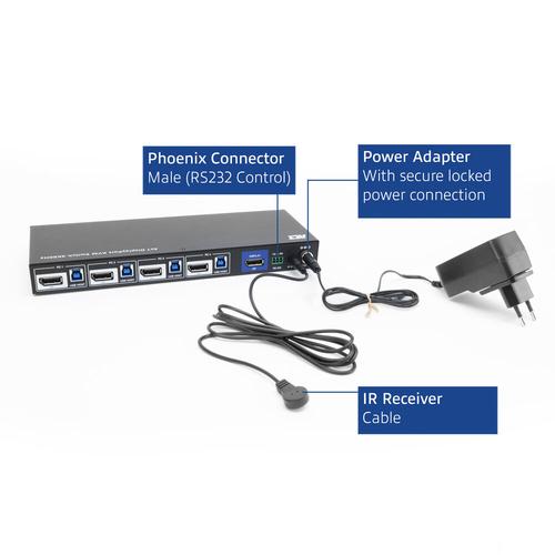 ACT 4-Poorts DisplayPort 4K@60Hz KVM Switch - Image 8