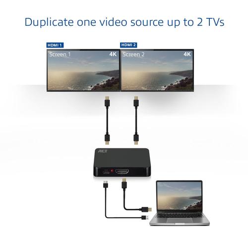 ACT 4K HDMI 1.4 splitter 2 poorts - Image 4