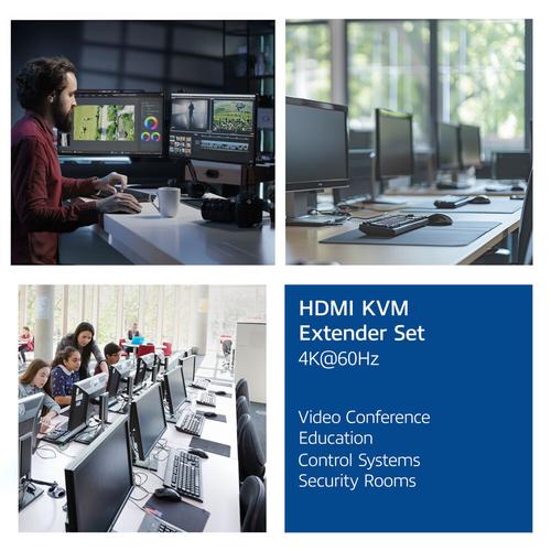 ACT 4K HDMI 2.0 KVM extender set over CAT6A, tot 70 meter - Image 9