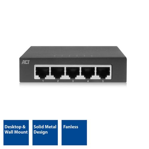 ACT 5-Poorts Gigabit Ethernet Switch - Image 2