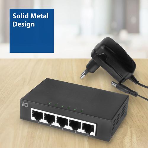 ACT 5-Poorts Gigabit Ethernet Switch - Image 4