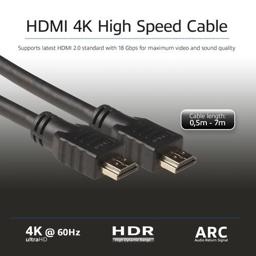 ACT 7 meter High Speed kabel v2.0 HDMI-A male - HDMI-A male (AWG28) - Image 3