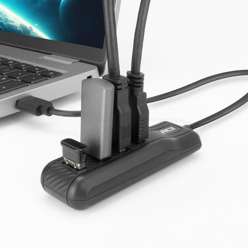 ACT AC6320 interface hub USB 3.2 Gen 1 (3.1 Gen 1) Type-A 5000 Mbit/s Zwart - Image 5