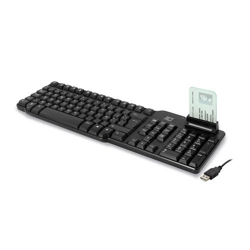 ACT Bekabeld toetsenbord met Smartcard lezer (Azerty/BE layout) - Image 2