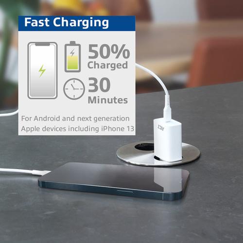ACT Compacte USB-C Lader 20W voor snel opladen - Image 4