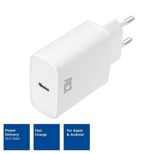 ACT Compacte USB-C Lader 20W voor snel opladen - Image 5