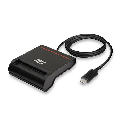 ACT Externe USB-C Smartcard eID Kaartlezer, zwart - Image 3