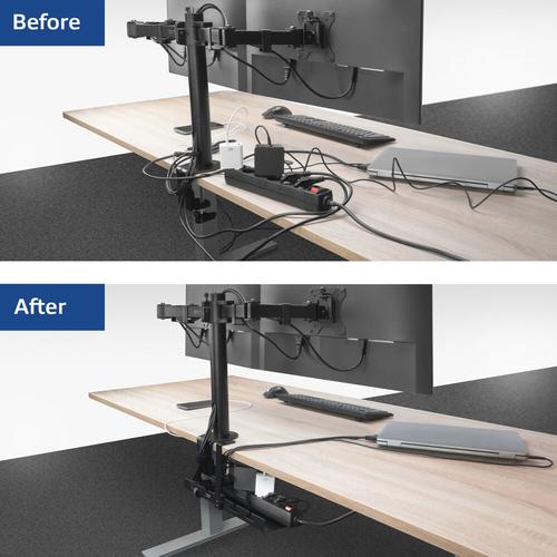 ACT Kabelgoot voor onder een bureau, montage via klemsysteem, 40cm - Image 3