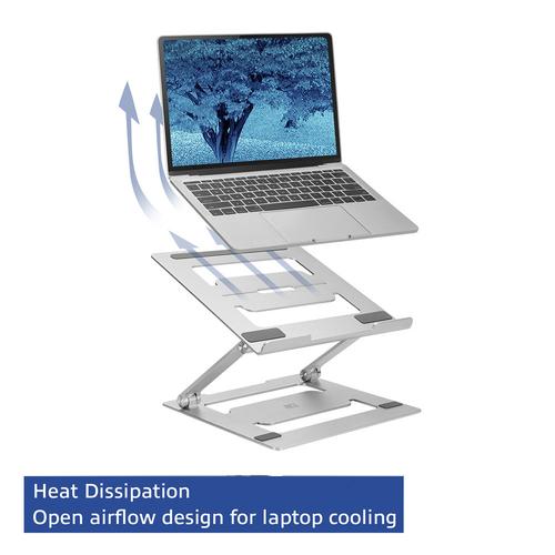 ACT Laptopstandaard aluminium, opvouwbaar, traploos in hoogte verstelbaar - Image 9