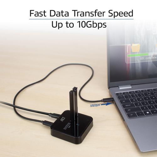 ACT M.2 NVMe/PCIe dual SSD docking clone station, USB-C 3.2 Gen2 - Image 8
