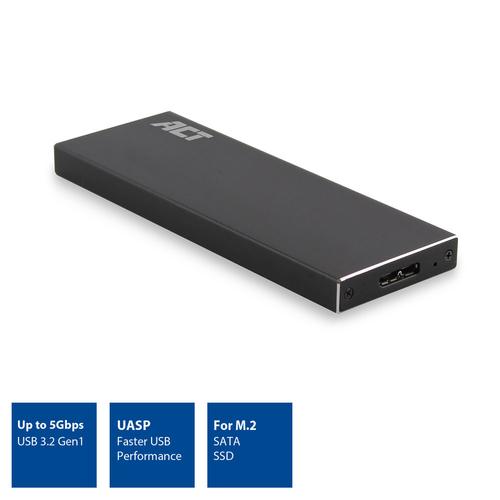 ACT M.2 SATA SSD behuizing, USB 3.2 Gen1 - Image 2