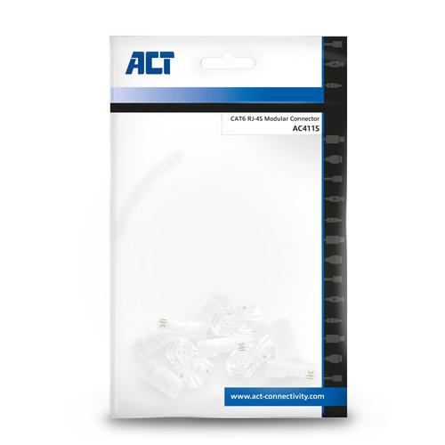 ACT Modulaire RJ-45 connector Cat6 10x - Image 4