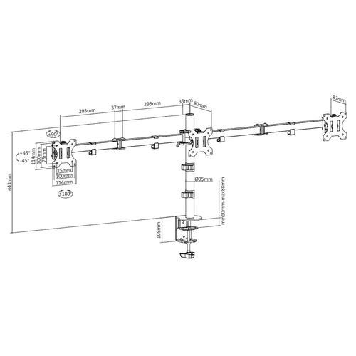 ACT Monitorarm 27", 3 schermen - Image 8