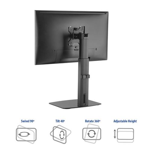 ACT Monitorarm 32" office, op voet met gasveer, 1 scherm - Image 3