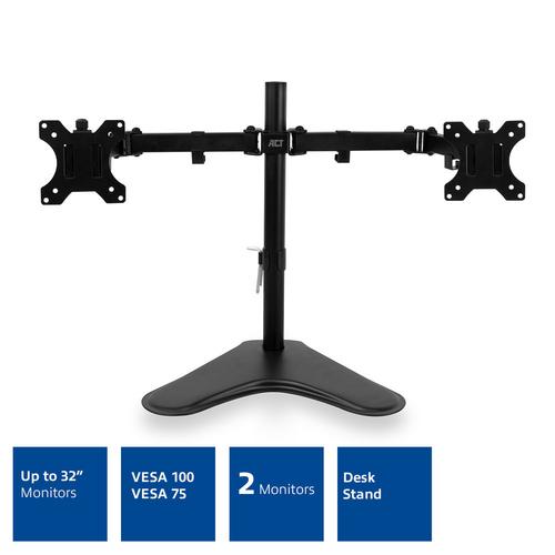 ACT Monitorarm 32" op voet, 2 schermen - Image 3