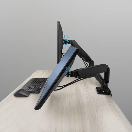 ACT Monitorarm 35", gasveer, 2 monitoren, Essentials - Image 2