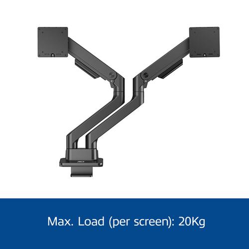ACT Monitorarm 35" office premium, gasveer, 2 schermen - Image 8