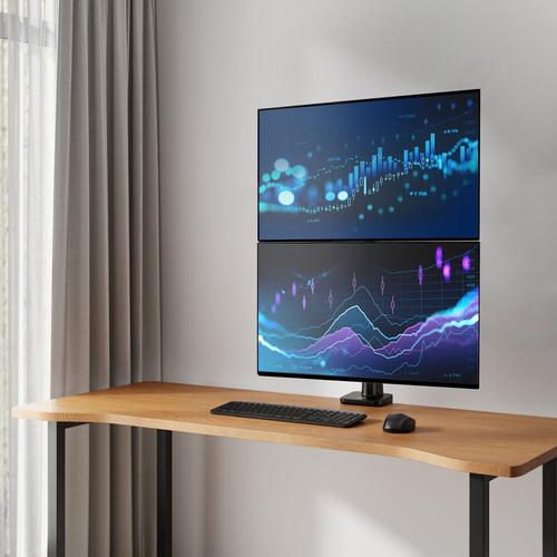 ACT Monitorarm 49" office premium, gasveer, paalbevestiging, 2 schermen - Image 5