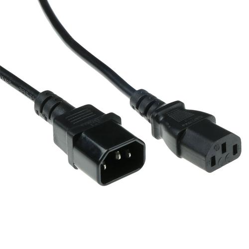 ACT Netsnoer C13 - C14 zwart 1,8 m - Image 1