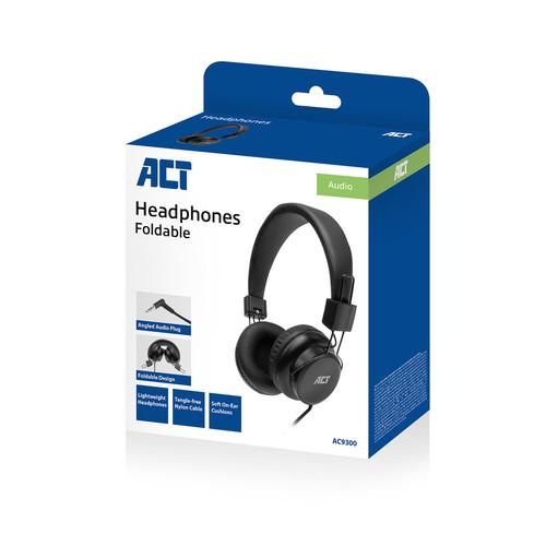ACT Opvouwbare stereo hoofdtelefoon met 3,5mm audio-aansluiting - Image 6