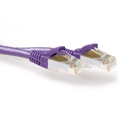 ACT Paarse 30,00 meter SFTP CAT6A patchkabel snagless met RJ45 connectoren - Image 1