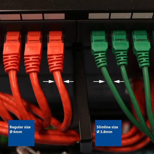 ACT Rode 10 meter LSZH U/UTP CAT6 datacenter slimline patchkabel snagless met RJ45 connectoren - Image 8