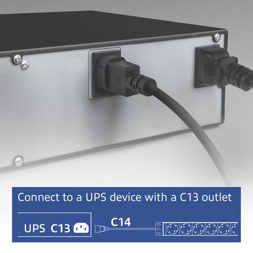 ACT Stekkerdoos PDU 19" C14 IEC60320 8-voudig type F, 3m H05VV-F 3G1.0 - Image 6