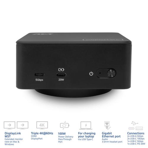 ACT Universeel USB-C Dockingstation 4K, voor 3 HDMI/DisplayPort monitoren, DisplayLink - Image 2