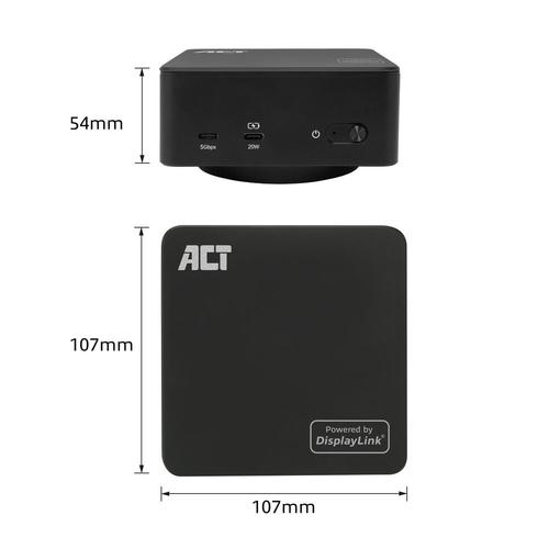 ACT Universeel USB-C Dockingstation 4K, voor 3 HDMI/DisplayPort monitoren, DisplayLink - Image 7