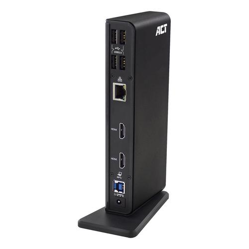 ACT Universeel USB-C of USB-A Dockingstation, voor 2 HDMI monitoren, DisplayLink - Image 6