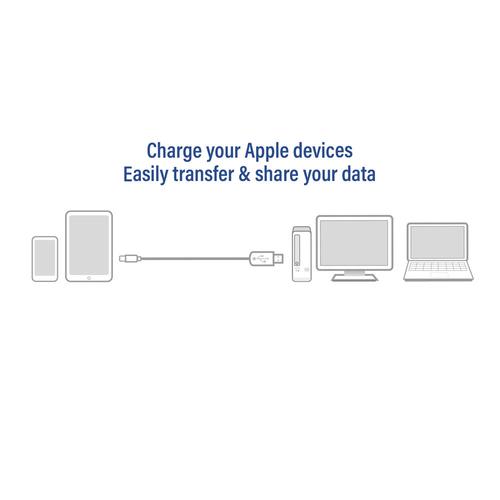 ACT USB 2.0 laad- en datakabel C male - Lightning male 1 meter, MFI gecertificeerd - Image 3
